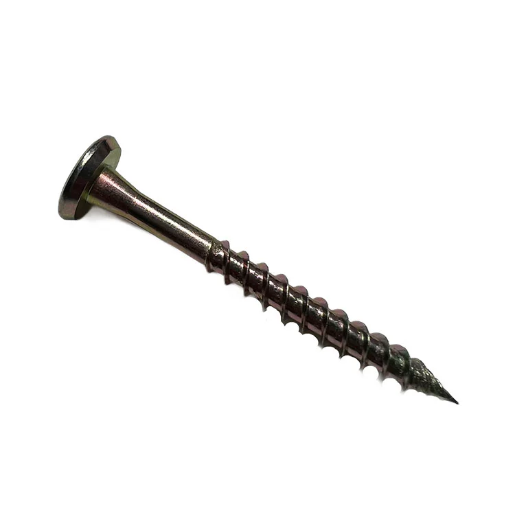 Tornillos autorroscantes galvanizados para cabeza plana de metal